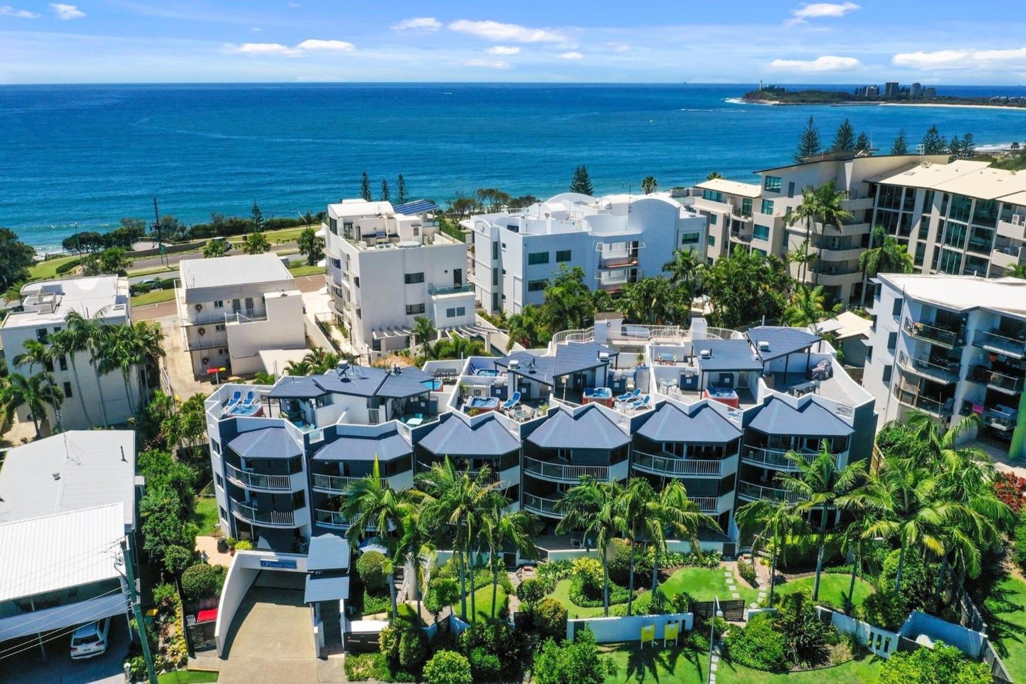 Aparthotel Ocean Vista On Alex Alexandra Headland Exterior foto